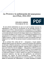 111515807 La Protesta y La Andinizacion Del Anarquismo en El Peru 1912 1915 Gerardo Leibner