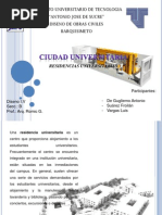 Ciudad Universitaria. RESIDENCIAS