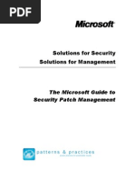 Microsoft Guide To Security Patch Management - Solutions For Management