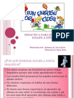 DIDACTICA PARA ENSEÑAR INGLÉS A NIÑOS