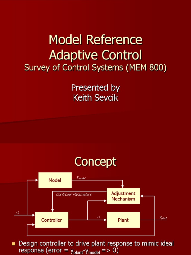 MRAC | PDF | Loss Function | Cybernetics