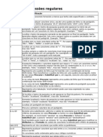 Lista de Expressões Regulares PDF