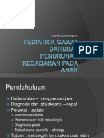 Pediatrik Gawat Darurat - Penurunan Kesadaran Pada Anak