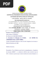 Ofício número 533560.2013SEDUC laene apresentando relatório de abril
