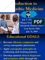 Opp 1 Introduction to Osteopathic Medicine Initial