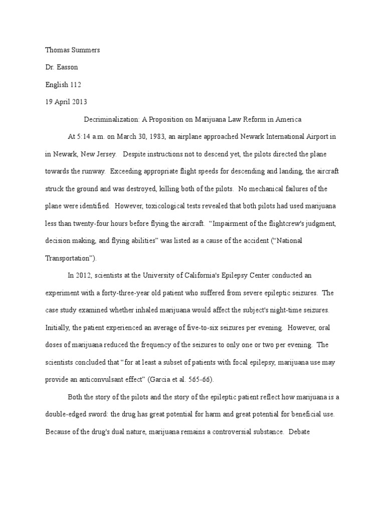 Decriminalizing marijuana essays image