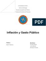 Inflación y Gasto Publico E.V.E.D.P