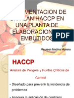 Implementacion de Un Plan Haccp en Una Planta