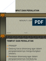 Tempat Dan Peralatan