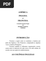 HISTÓRIA - América Inglesa e Francesa