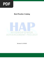 Best Practice Catalogue for Hydropower