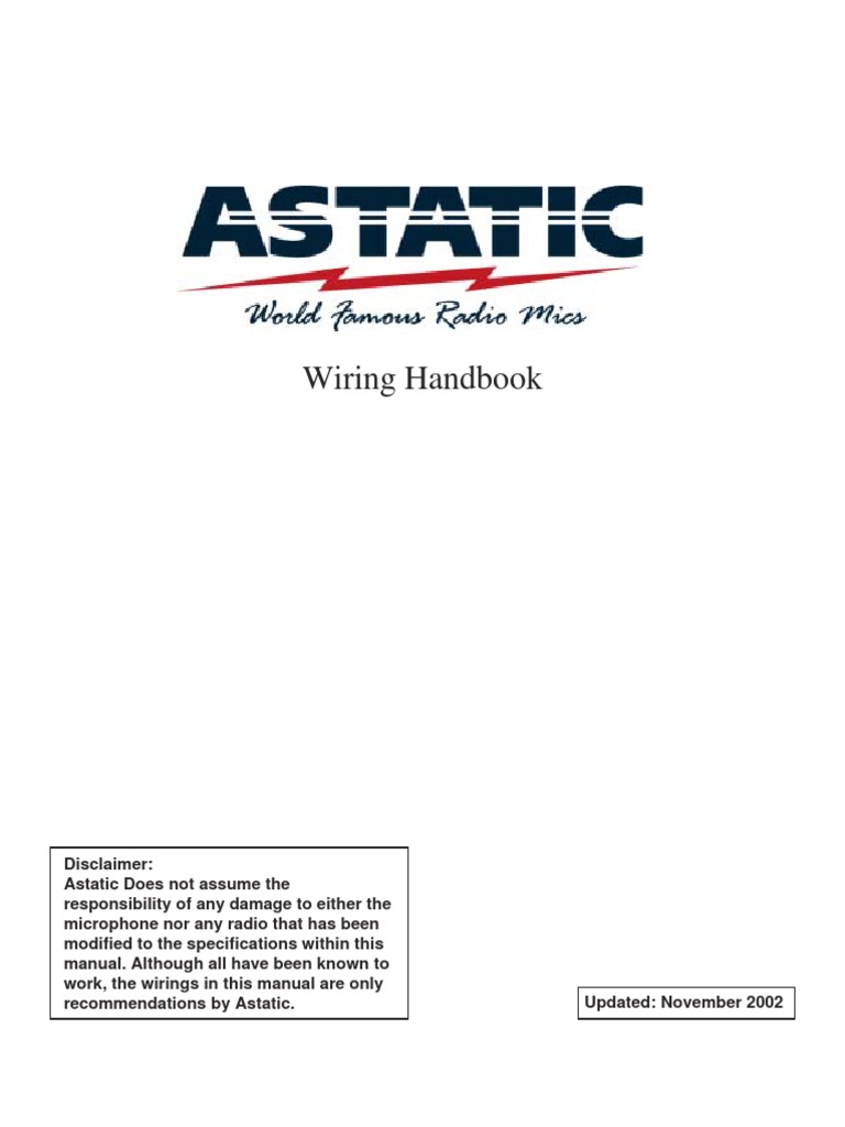 Astatic Wiring HandbookM0 | PDF | Integrated Circuit | Electronics