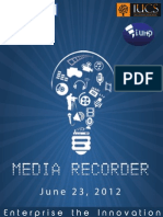 Media Recorder - Mediapreneurship 2.0