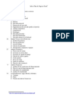 Índice Plan de Negocio Rural