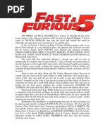 Download Fast Five Production Notes by parob19 SN144024727 doc pdf