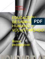 Educacion Desarrollo Humano y Voluntariado Bases Pedagogicas