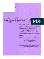 Royal Retreat Banquet Invite