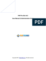 Php Pro Bid Manual