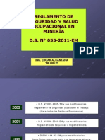 Analisis Del Reglamento de Seguridad y Salud Ocupacional en Mineria Ds 055-2010-Em