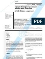 NBR 14040-8 - Inspeção de Segurança Veicular - Veículos Leves e Pesados Parte 8 - Eixos e Suspensão