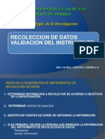 Recolección y Validación