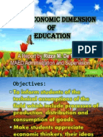 Economic Dimension of Education