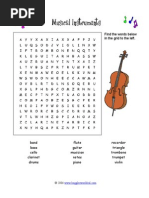 Music Word Search