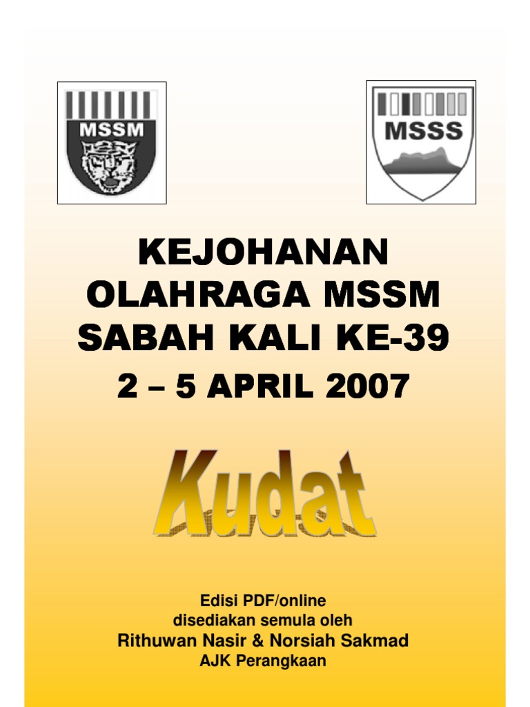 Keputusan Olahraga MSSM Sabah 2007 | PDF | Olahraga & Rekreasi | Kajian ...