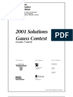 2001Gauss7Solution PDF
