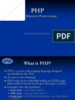 PHP: Hypertext Preprocessing: Matt Murphy & Dublas Portillo