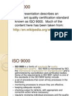 ISO 9000 Quality Certification Standard