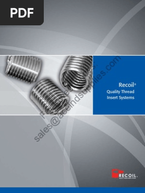 Recoil Screw Thread Inserts
