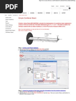 MSC Tutorial Simple Cantilever Beam