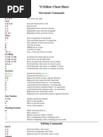 Vi Editor Cheat Sheet 1