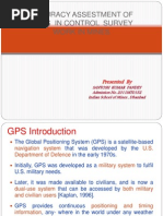 Accuracy Assestment of Dgps in Control Survey Work in Mines