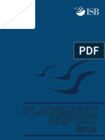 Placement Report 2012