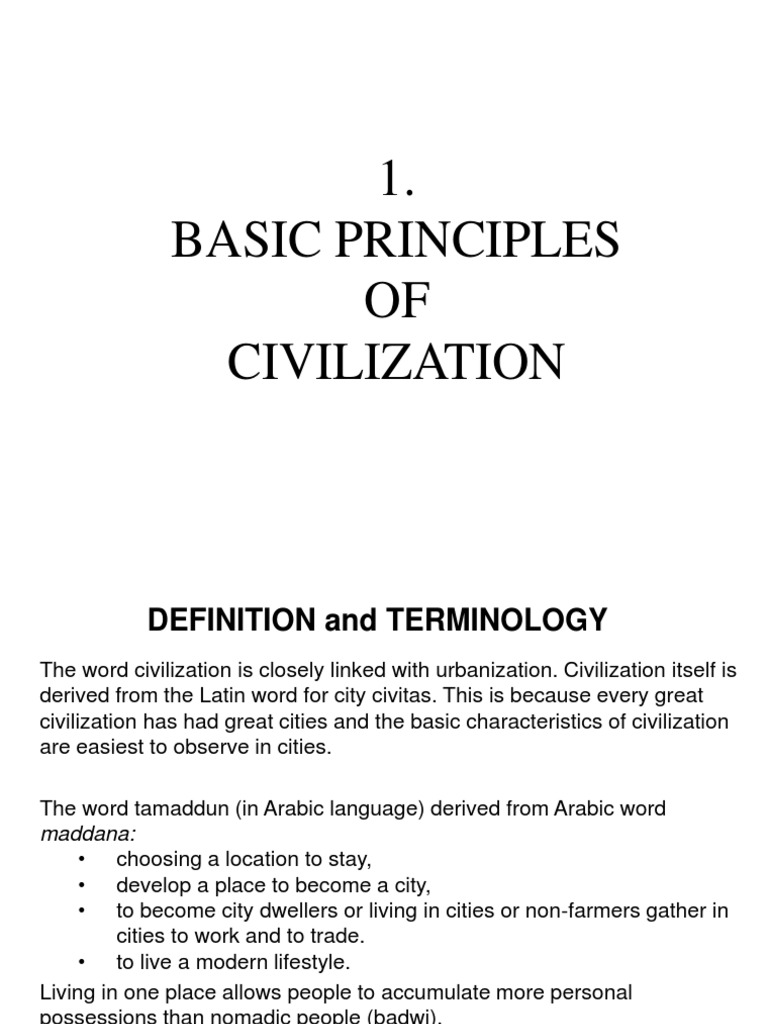1 Definition and Basic Principles (Note) | PDF | Civilization ...