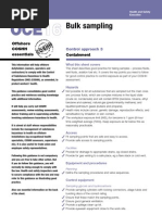 Bulk Sampling for oil gas