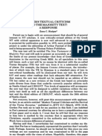 Hodges - Modern Text Criticism and Majority Text - A Response (JETS 21-2-Pp143-155_ (1978)