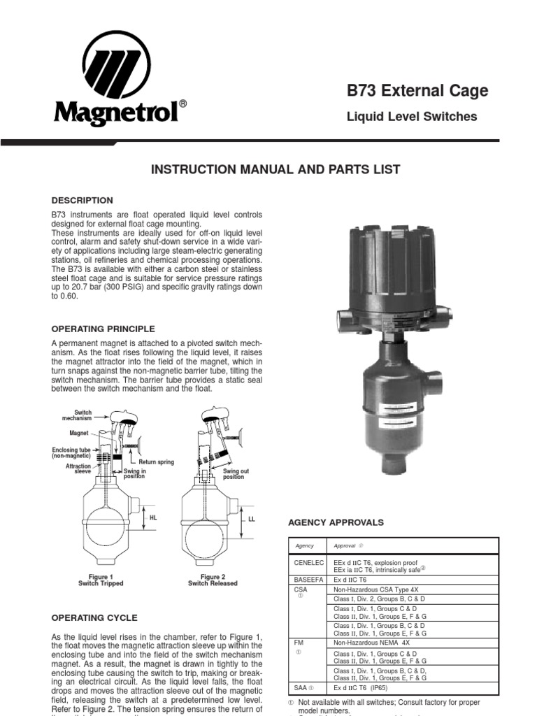 Magnetrol 8 | Switch | Electrical Wiring