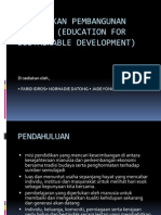Pendidikan Pembangunan Lestari (Education For Sustainable Development 2