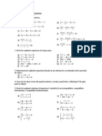 Equacions I Sistemes D'equacions