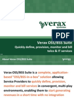 Verax OSS/BSS Suite - Quickly Define, Provision, Monitor and Bill Telco & IT Services (Presentation)