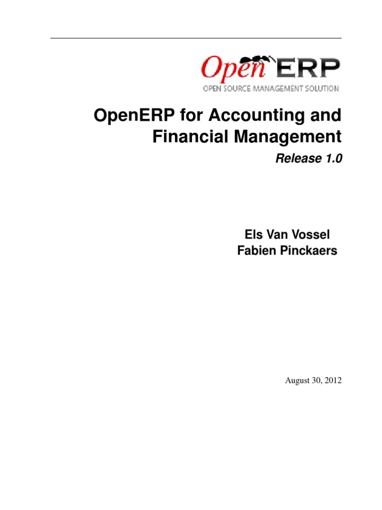 Openerp 61 Documentation | PDF | Receipt | Debits And Credits