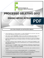 Caderno Provas EMI 20121 Ifto