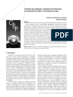 IX - Planejamento Otimizado Da Produção e Logística de Empresas Produtoras de Sementes de Milho Um Estudo de Caso