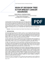 Comparison of Decision Tree Methods For Breast Cancer Diagnosis