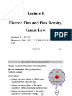 Electric Flux and Flux Density, Gauss Law