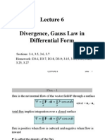 Divergence, Gauss Law in Differential Form
