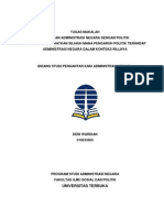 Download Tugai 1 Makalah Tentang Hubungan Administrasi Negara Dengan Politik by Deni Cakra SN144159215 doc pdf